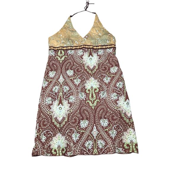 Xhilaration Dresses & Skirts - Xhilaration babydoll halter dress‎ womens XL y2k fairy boho festival 90s